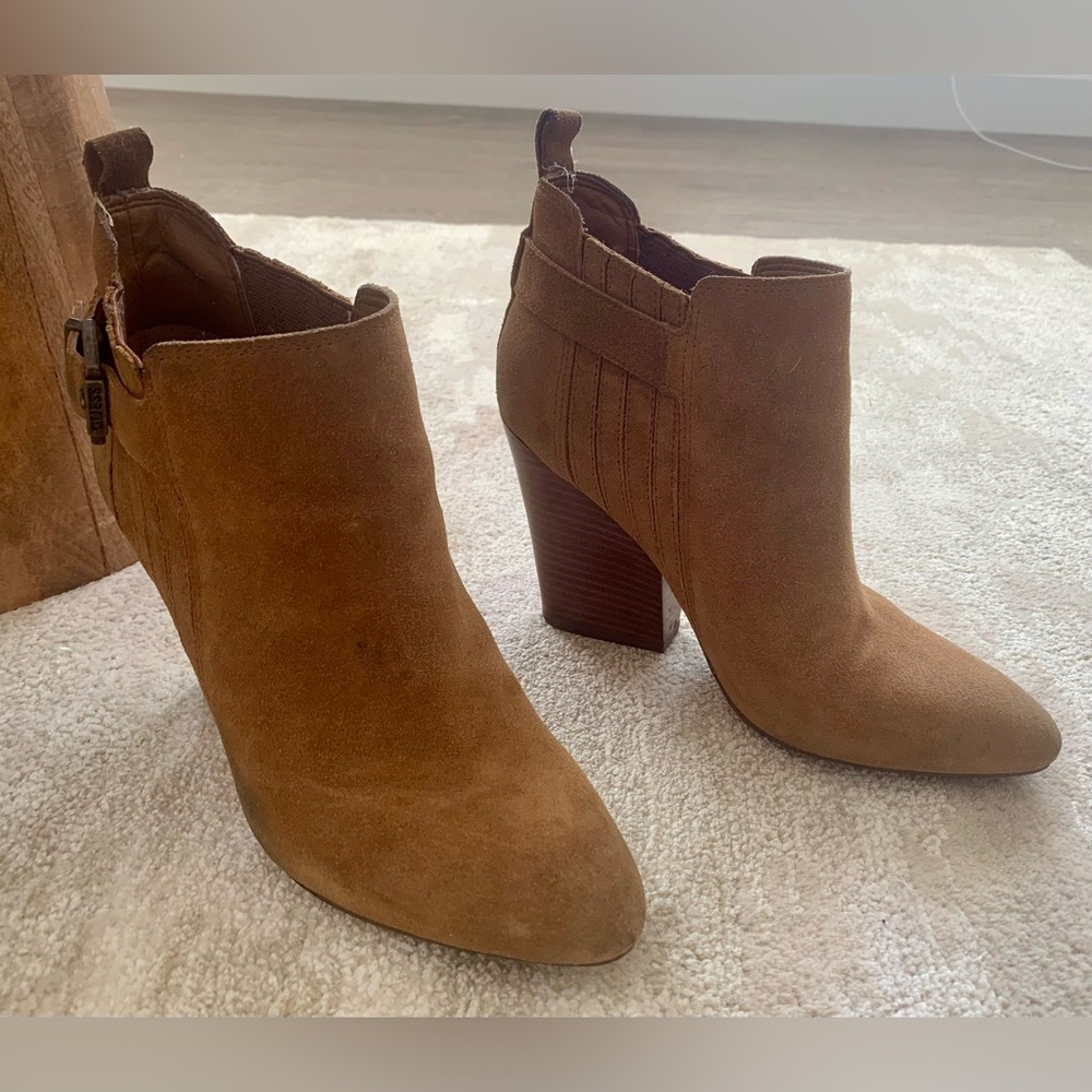 Tan Suede Ankle Boots